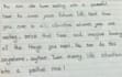 write handwritten admission and personal letters and notes