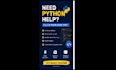 help you with python tasks, scripts and beginner projects