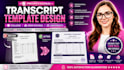 design transcript template, college transcript, high school and university