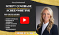 provide script coverage, feedback, and analysis for your pilot or screenplay