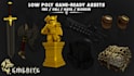create low poly 3d game assets and props for your game