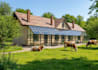 draw and develop site plan for modern farm complex, livestock building rendering