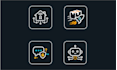 design custom flat icons, app icons and web icon set