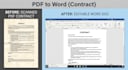convert PDF to word, excel, and ocr editable text