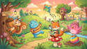 draw a cute and funny cartoon illustration