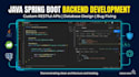 build a custom, scalable backend with java spring boot and postgresql