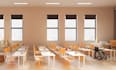 do 3d school design, 3d classroom, locker room, library, 3d lecture room design