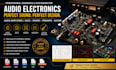 design schematic and pcb for audio amplifier, dacs, mixers, preamps and guitar