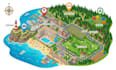 design interactive tourist map travel map route map city attraction illustration