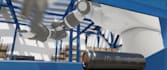 create 3d ev battery manufacturing and assembly line animation