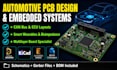 do professional automotive pcb layout and embedded systems circuit design