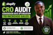 do a shopify cro conversion rate optimization audit to increase sales