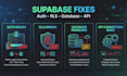 fix lovable, bolt, replit and supabase app issues