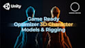 create game ready 3d character models with rigging for unity and ue asset