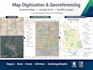 create gis maps, digitize data, georeference maps, and perform spatial analysis