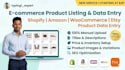 do ecommerce product listing and product data entry professionally