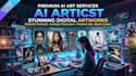 create create ai generated images, realistic ai art and custom midjourney design