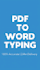 convert PDF to word urdu english handwritten typing 24h