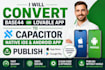 convert base44 or loveable app to capacitor native IOS and android app publish