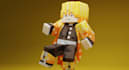 design 3d voxel art nft and game character low ploy, minecraft style