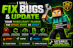 fix bugs and update your minecraft spigot, paper or bukkit plugin