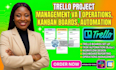trello project management operations virtual assistant kanban boards automation
