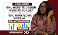 setup gohighlevel website design ghl expert ghl website builder ghl crm workflow