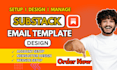 setup substack account design substack newsletter template grow substack account