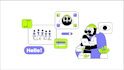 create mobile and website animation in rive, json, gif, svg