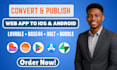 fix convert lovable or base44 website to ios android app using despia capacitor