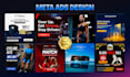 design high converting facebook ads, instagram ads, and meta ad creatives