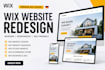redesign wix website, german wix website, wix online store and wix SEO