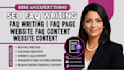 write seo faq, faq writing, faq page, website content, website faq content