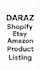 do SEO product listing for amazon, shopify, etsy and daraz