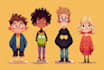make cute kawaii cartoon human character