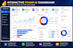 create an interactive power bi dashboard and data report