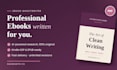 write and ghostwrite a professional ebook in any niche
