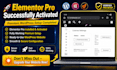 install and activate elementor pro and cartflows pro agency license