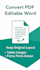 convert PDF to word or excel file in 1 hour