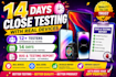 provide 12 app testers google play testers android app testing beta testing