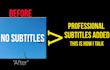 add subtitles to your videos