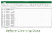 do excel data cleaning and formatting