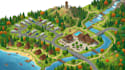 create isometric maps, vector map illustrations, rv park and campground maps