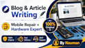 write articles and blog post in english and write assignment and assay