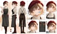 create a professional anime character sheet for vtuber and oc reference