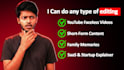be your video editor and youtube manager