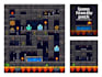 do 8bit 16bit pixel art background environment 2d game scene tileset cave map