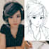 make anime drawing with anime art style character