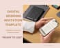 create elegant wedding invitation canva template