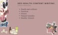professionally write SEO health and nutrition articles